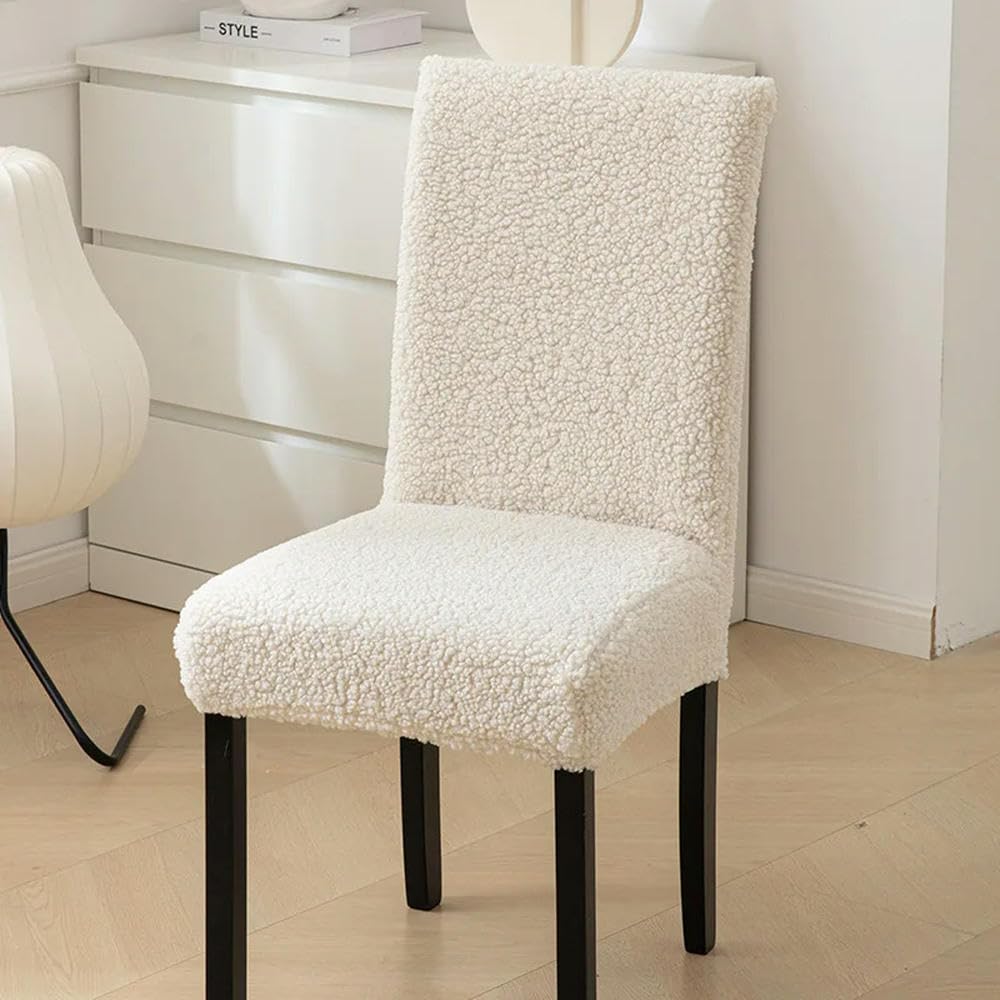Housse de chaise en polaire douce pour créer une décoration d'automne chaleureuse chez soi