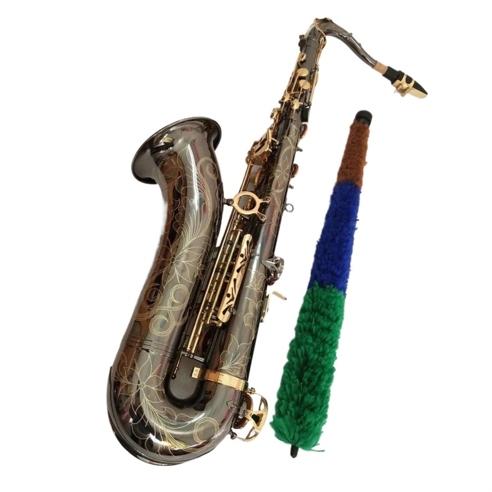 zestaw saksofonowy Japoński Saksofon Tenorowy Czarne Niklowane Złoto Saksofon Tenorowy Ustnik Stroiki Na Szyję Akcesoria Do Instrumentów Muzycznych