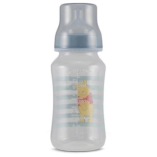 Miniatura 4 de Disney Winnie The Pooh - Biberones de 11 onzas para niños o niñas, paquete de 2 botellas con forma de reloj de arena infantil con funda para recién