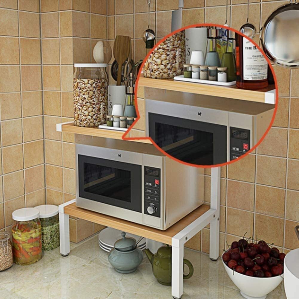 Mensola Per Microonde Da Parete | Acciaio Carbonio 55x37x11.5cm | Montaggio Con Viti O Adesivo - Foto 7