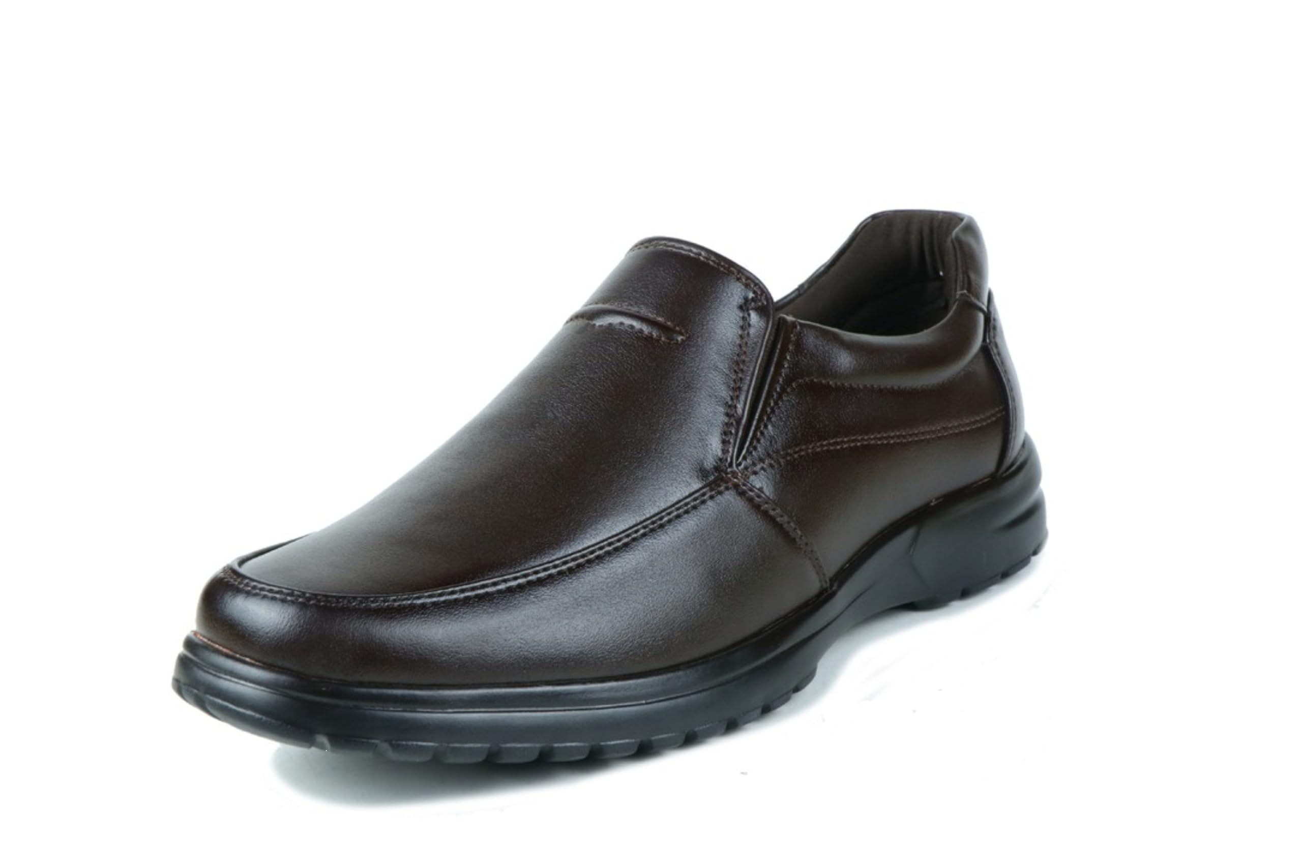 Men’s Orthopedic Formal Shoes | Lightweight Comfortable Office Wear | Anti-Skid Sole | Cushioned Insole | Foot Pain Relief Black Formal Shoes for Men (1085)-image-22