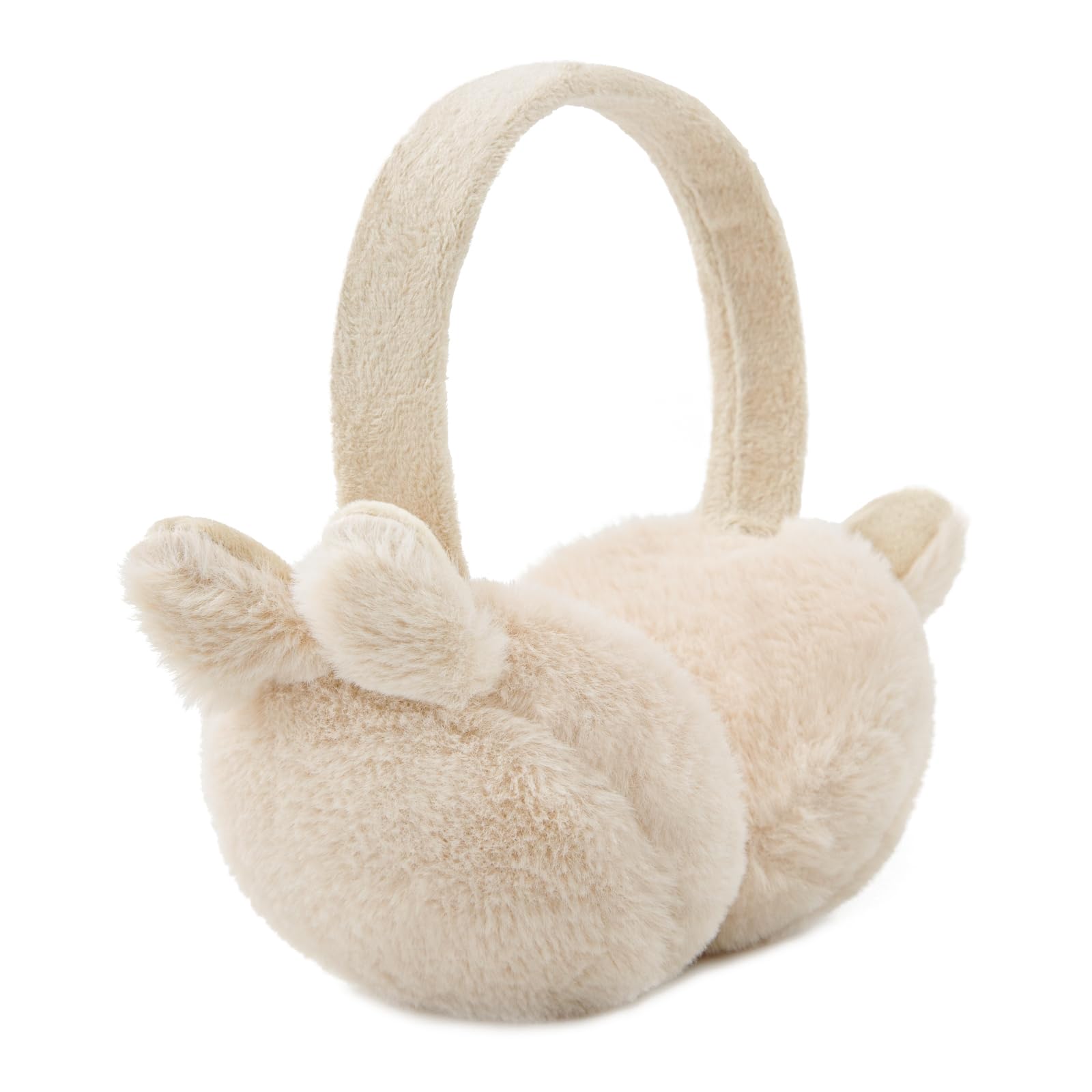 Kids Winter Earmuffs Baby Warm Ear Muff Girls Cute Furry Ear Warmers Boys Foldable Ear Covers for Cold Weather