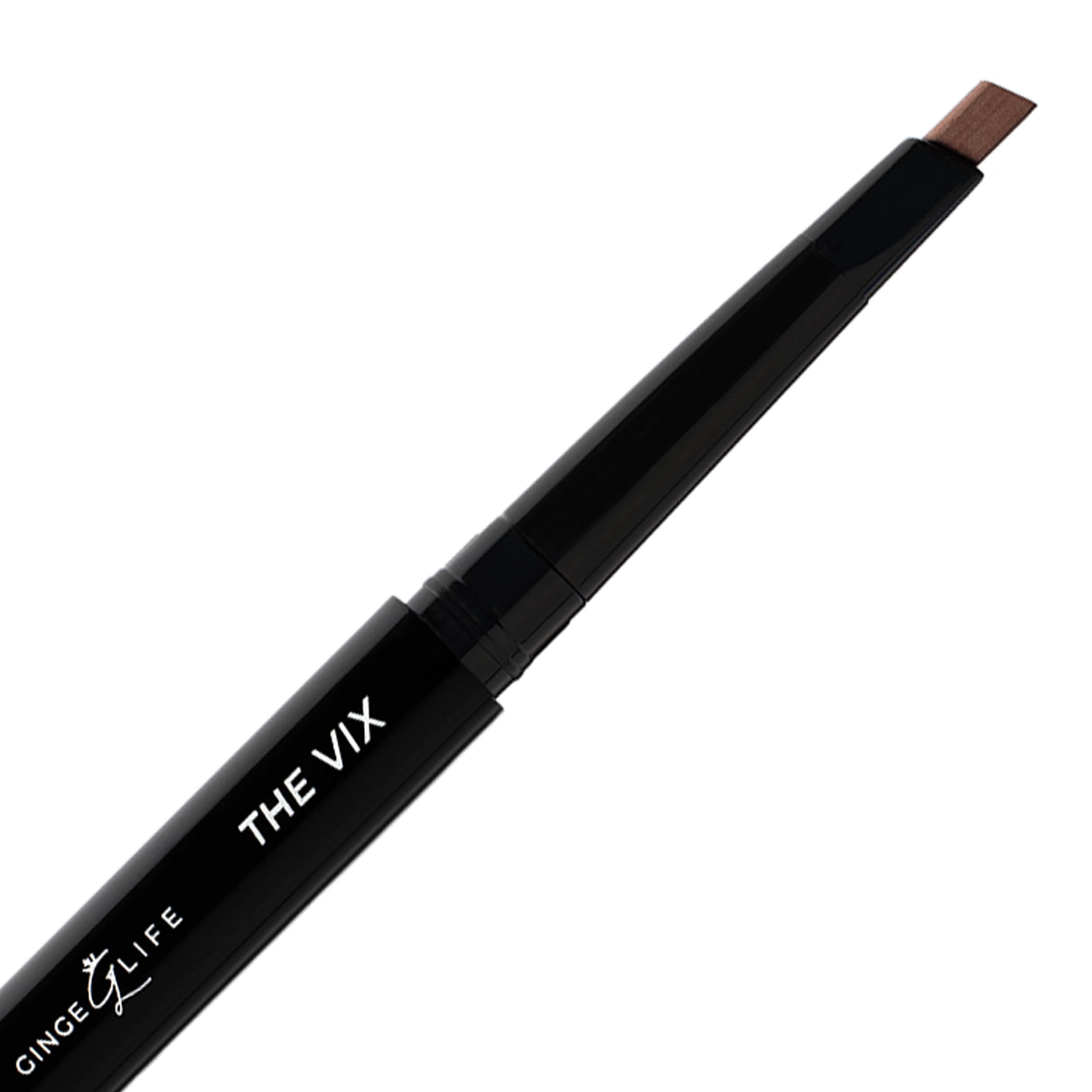 Ginge.Life The Vix: Auburn Eyebrow Pencil – Waterproof, Double-Ended Automatic Angled Tip & Spoolie Brush, Cruelty-Free