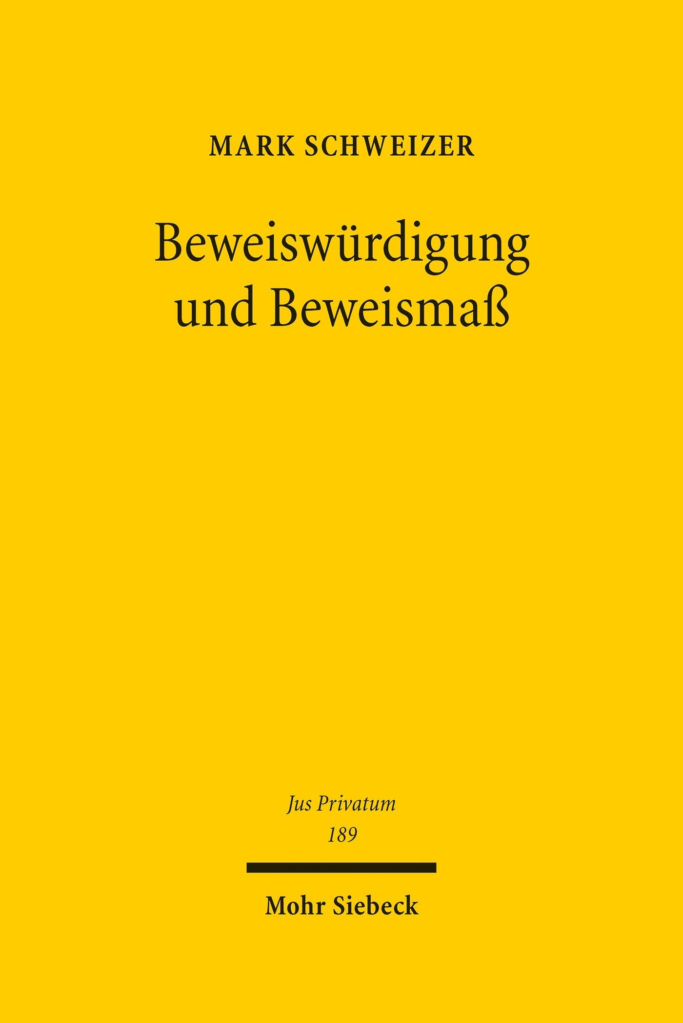 Beweiswürdigung und Beweismaß: Rationalität und Intuition (Jus Privatum 189)