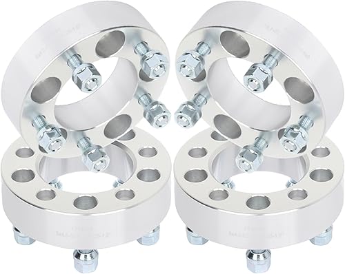Miniatura 9 de ECCPP 4 espaciadores de rueda de 5 x 114.3 de 5 x 4.5 a 5 x 4.5 con 12 x 1.25, 3.248 in, 1.5 pulgadas, color plateado, compatible con 2009-2020 para