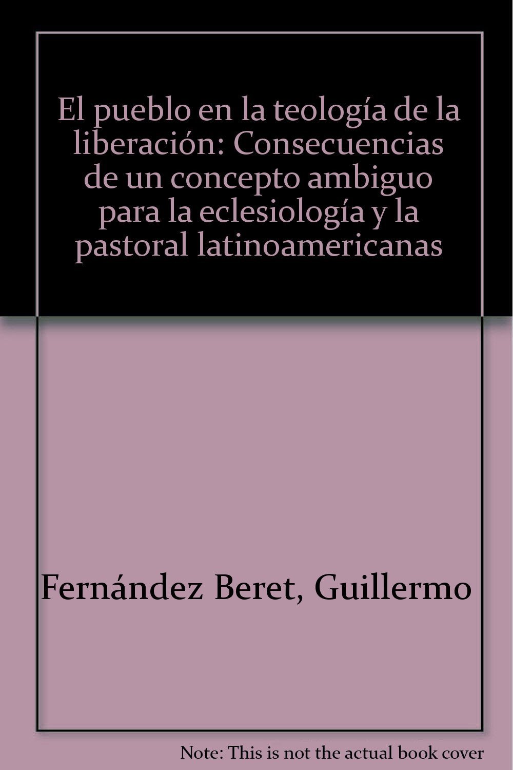 El pueblo en la teología de la liberación: consecuencias de un concepto ambiguo para la eclesiología y la pastoral latinoamericana (BIBLIOTECA IBEROAMERICANA)