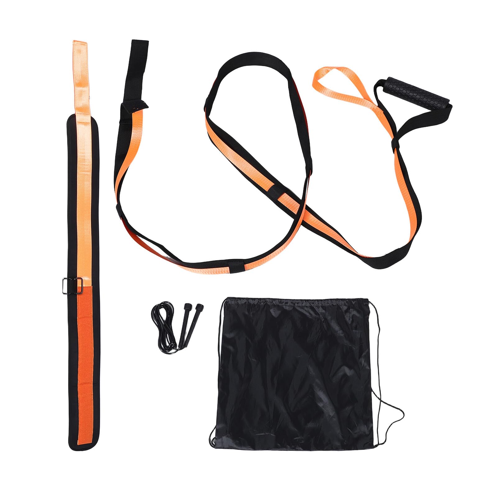 Anneome Juego de Bandas de Resistencia de Alta Elasticidad para Entrenamiento de Velocidad y Agilidad Arnés Naranja para Sprint y Ejercicios Deportivos de Baloncesto Fútbol y