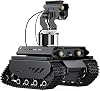 Waveshare Open-Source Off-Road Tracked AI Robot ، متوافق مع Raspberry Pi 5 ، وحدات التحكم المزدوجة ، رؤية الكمبيوتر ، مع وحدة Pan-Tilt ، PI5-4GB مضمنة