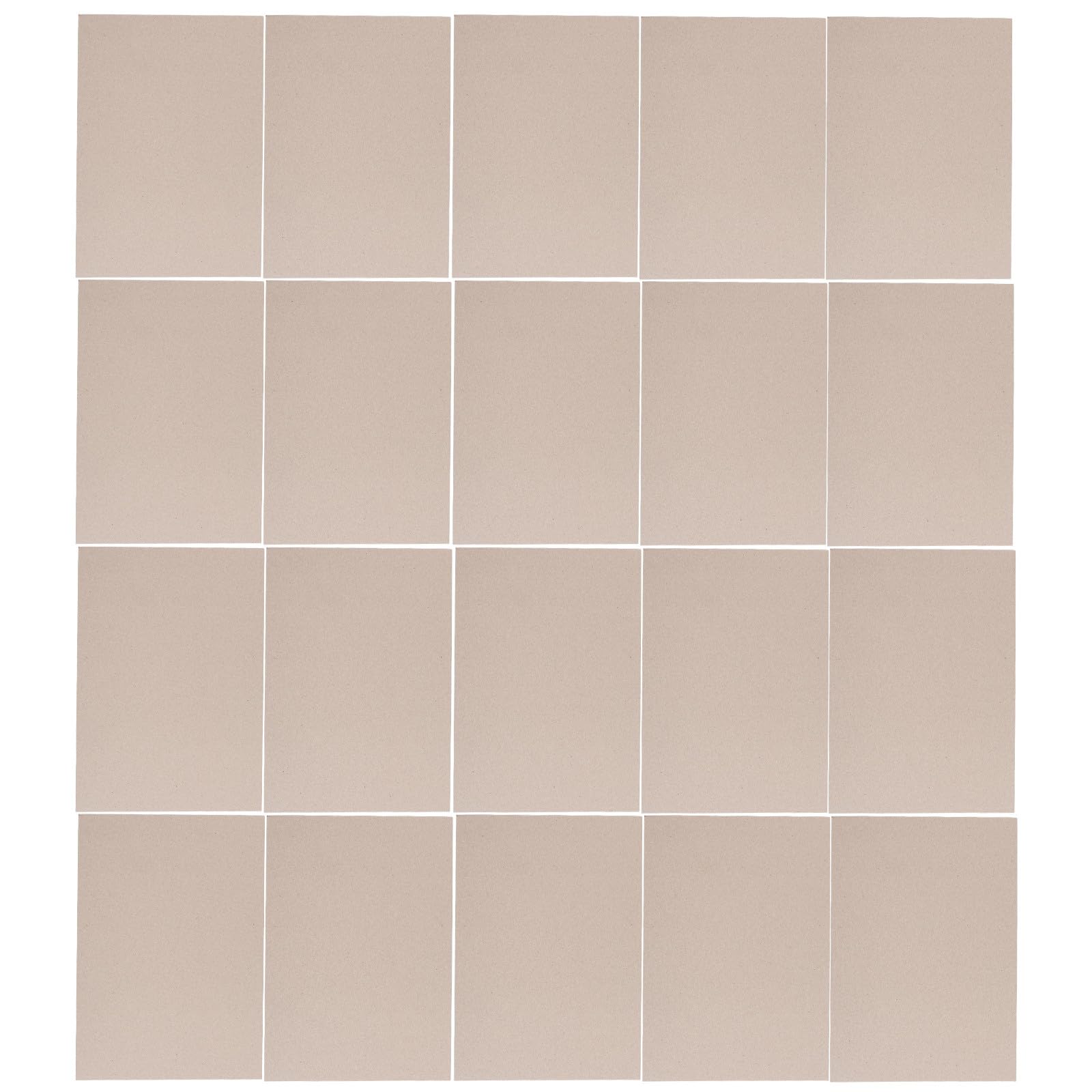 POPETPOP Feuilles de Carton Rigide A4 2,5mm Lot de 20 Papier Épais Vintage Couverture Robuste pour Reliure de Livres pour Scrapbooking et Création D'albums