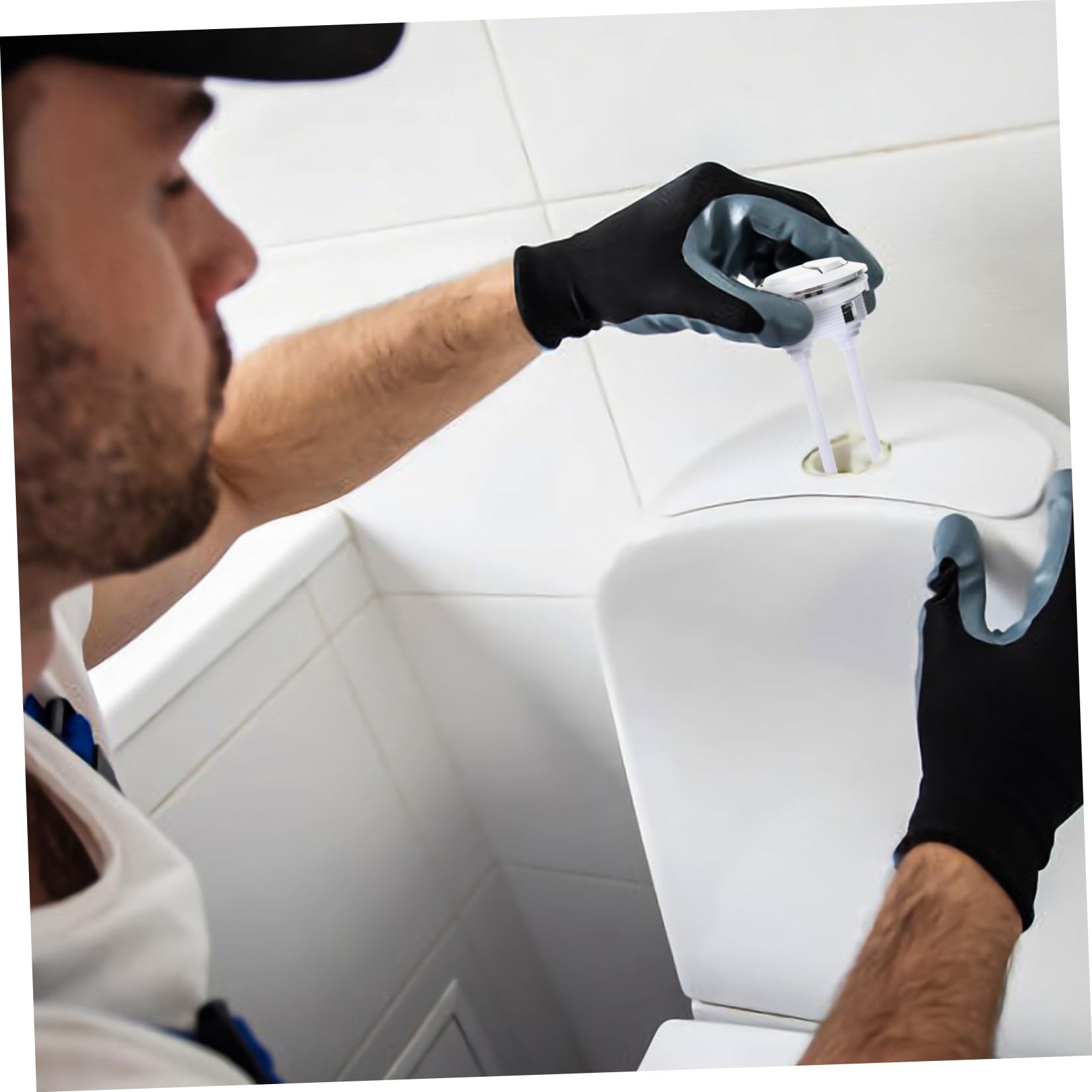 Valvola di Ingresso per Wc Vecchio Stile, Kit di Riparazione per Cassetta in Pp, Livello Acqua Regolabile e Flusso Rapido