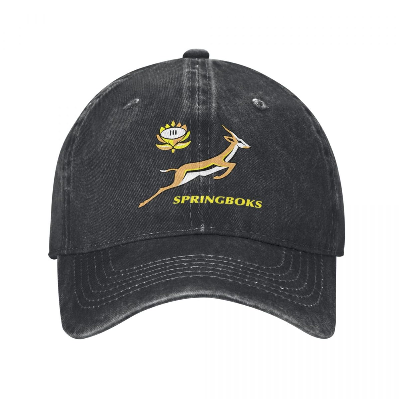 OAUMJIIL Classic SA Rugby Bokke Springboks South Africa Baseball Cap Unisex Distressed Washed Sun Cap South African Flag Outdoor