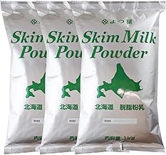 【Mamapan】Hokkaido Skimmed Milk Powder Yotsuba Skim Milk 1kg×3 Bags