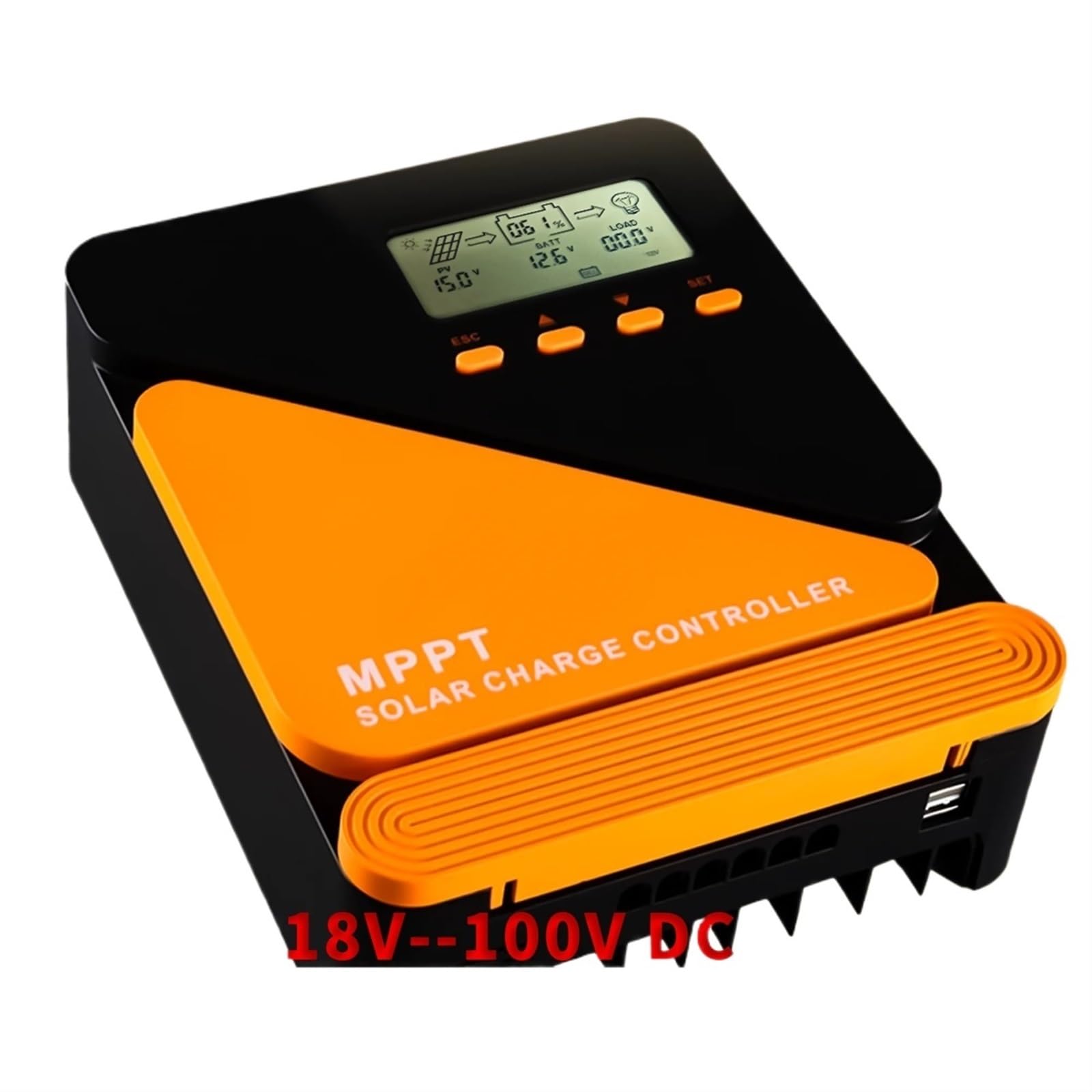 MPPT Charge Controller 40A 60A Controller 18V-100V Solar Panels 12V 24V Photovoltaic Regulator for Lead-Acid/Lithium(60A)