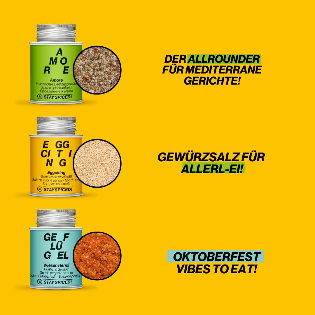 STAY SPICED! Top 9 | Premium Gewürzset in Holzbox mit 9 Gewürzen