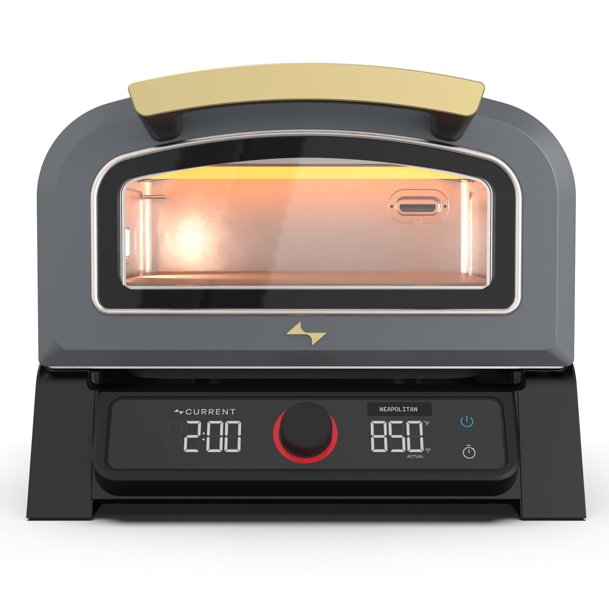 Current® Model P+ Smart Electric Pizza Oven, 12-Inch, Slate