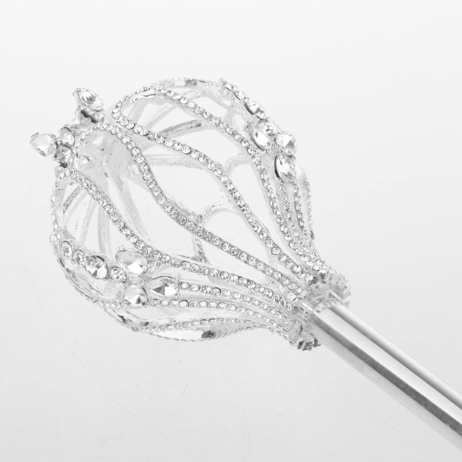 Bacchetta da Fata Reale con Scettro di per Regali di Spettacolo in Maschera, d'Argento