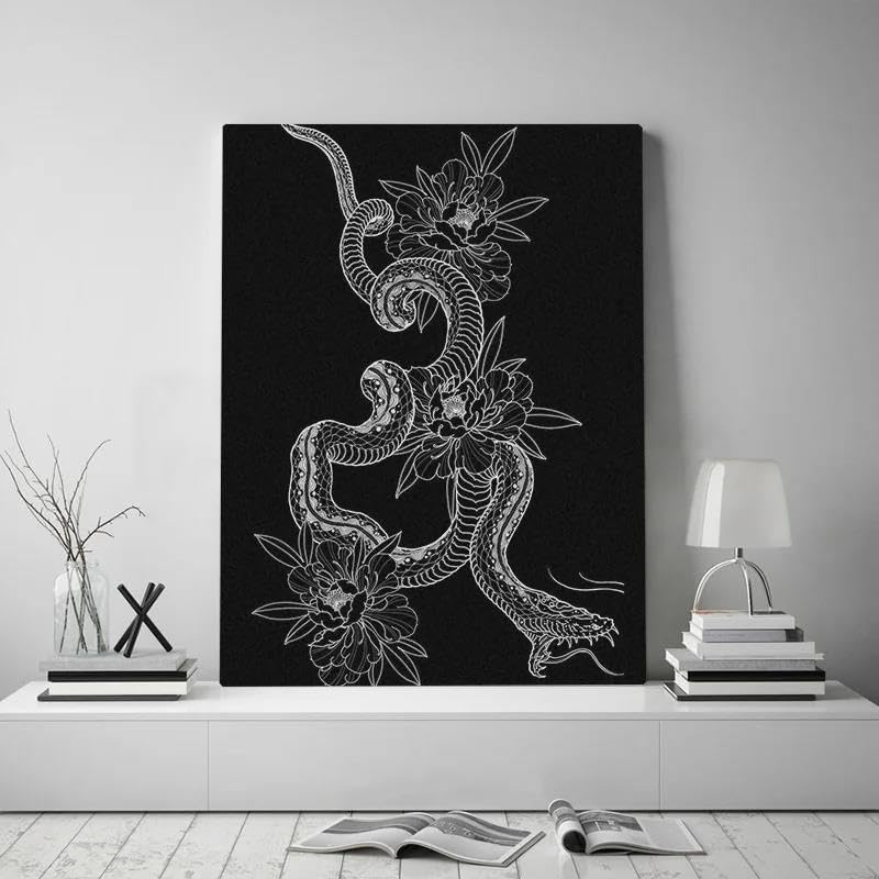 Toile imprimée HD arbre et fleur pour créer une ambiance zen de 50x70cm