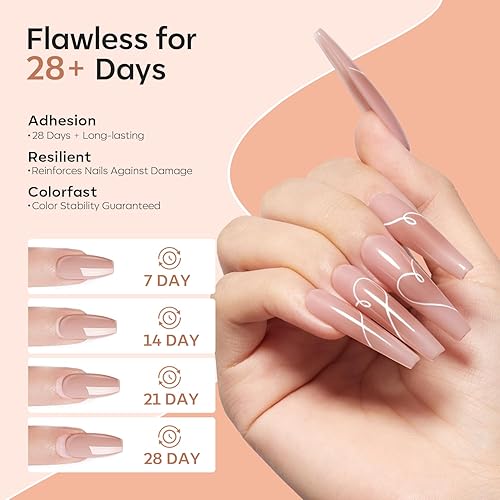 Miniatura 3 de Modelones Polvo acrílico, 4.23 onzas, polvo acrílico de uñas rosa oscuro mejorado para arte de uñas, tallado en 3D, extensiones de uñas francesas,