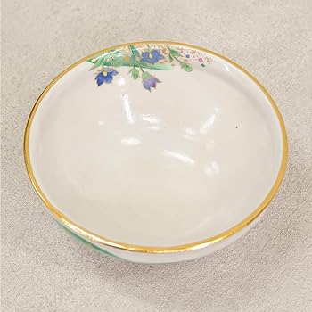 Amazon.co.jp: 桑野むつ子 京焼 作家物 抹茶碗 茶碗 御所の花十二ヶ月
