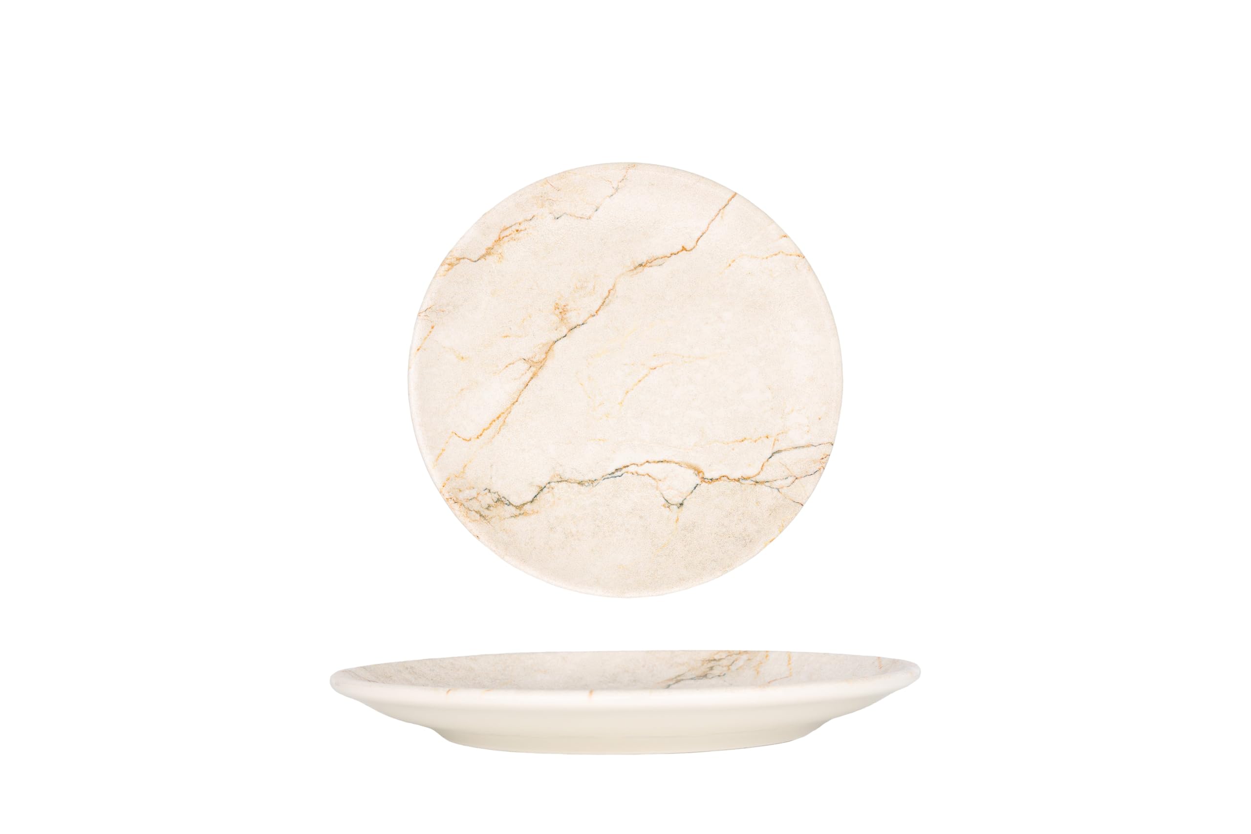 Bonna Assiette à desserts - Granix - Porcelaine - 19 cm - lot de 6