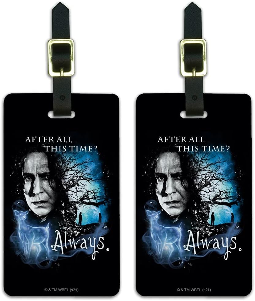 Harry Potter Always Luggage ID Tags Suitcase Carry-On Cards - Set of 2