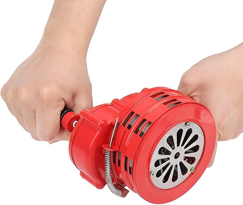 Miniatura 3 de Sirena de manivela, alarma portátil de funcionamiento manual de 120 dB, sonido fuerte, con carcasa de metal duradero, para escuelas, tropas,