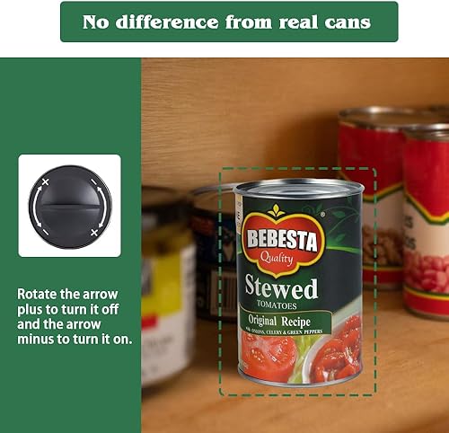 Miniatura 5 de Cajas fuertes para latas falsas Diversion Secret Stash Safes (rojo)