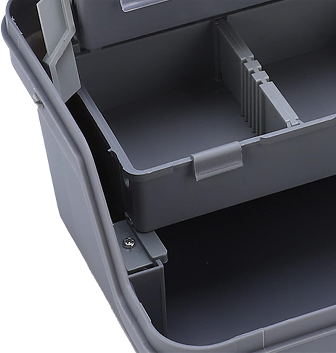 Fishing Tackle Box, Multifunctional Proable Tray Tackle Box with Three Layers for Fishing