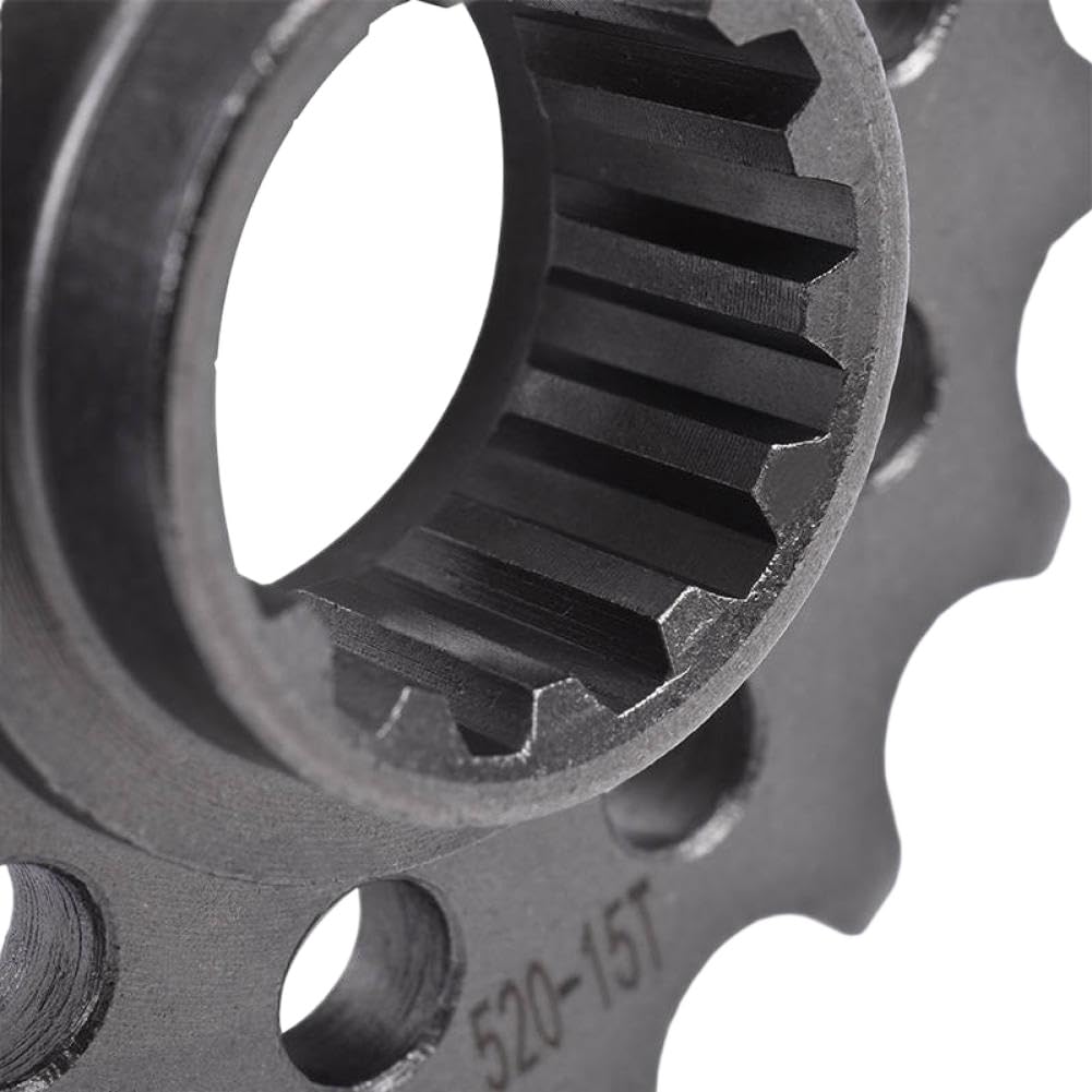 Pignon avant de roue de chaîne de moteur 520 15T compatible avec Z750 ZR Z 750 R S ZR750 2011 2012 ABS 2005 2006 Z800 E 800 ZR800 2013-2016