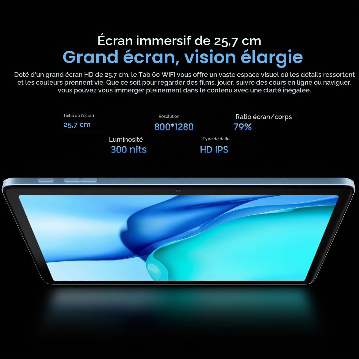 Blackview Tab 60 WiFi Android 14 Tablet, 12GB+128GB (1TB External