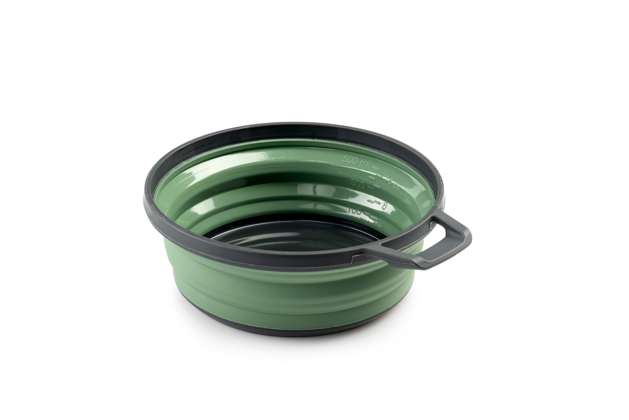GSI Outdoors Escape Bowl 79235– Collapsible Silicone 22 fl oz Camping Bowl, Green