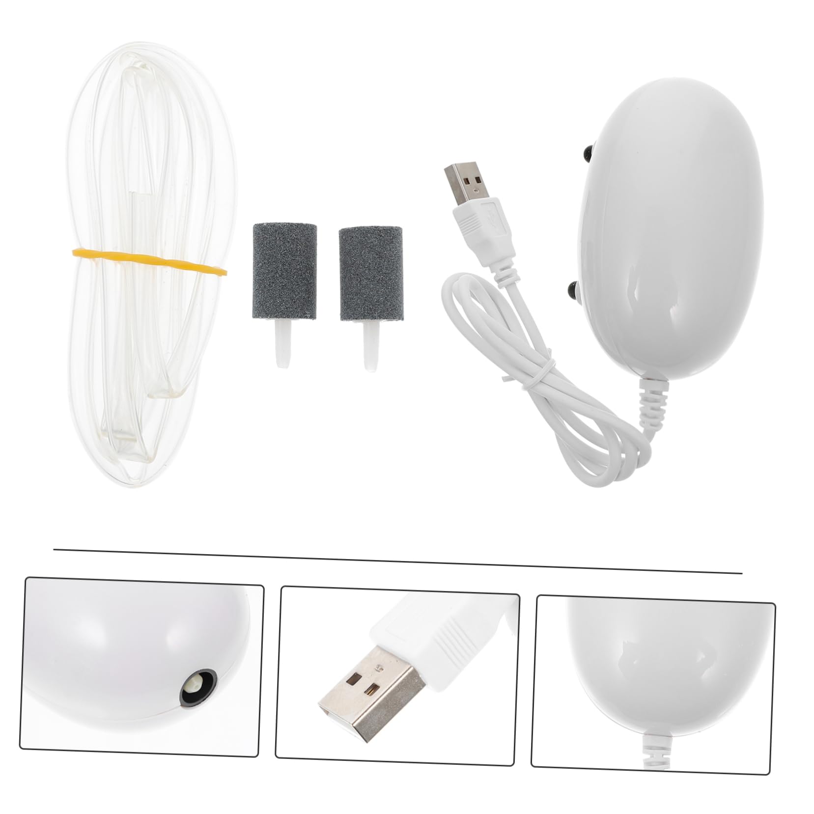 De Oxigeno USB para Acuario De Aireador De Aire USB Oxigenador De Estanque De Peces Aireador De Filtro De Tanque Mini Abdominales De Aireación