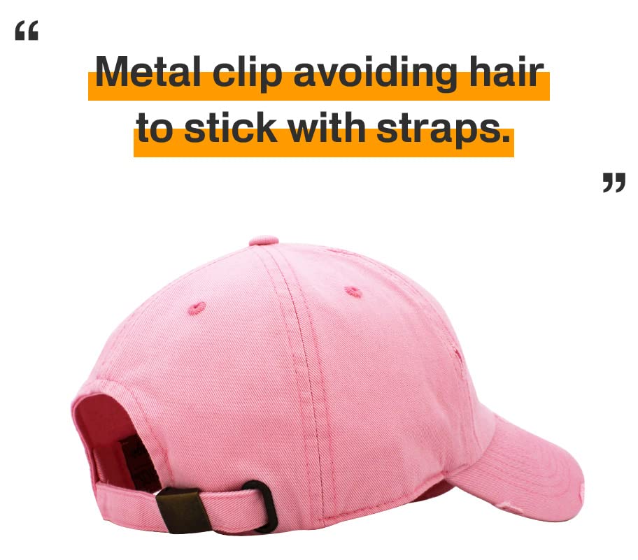 Image of KBETHOS Vintage Washed Distressed Cotton Dad Hat Baseball Cap Adjustable Polo Trucker Unisex Style Headwear