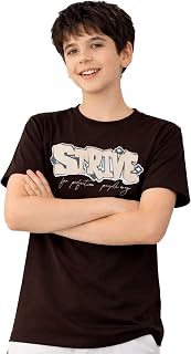 Purple United Kids Boys Cotton Rich T-Shirt | Motivational Graphic Printed Premium Kids Wear | Soft Breathable Fabric & Co... Price In India