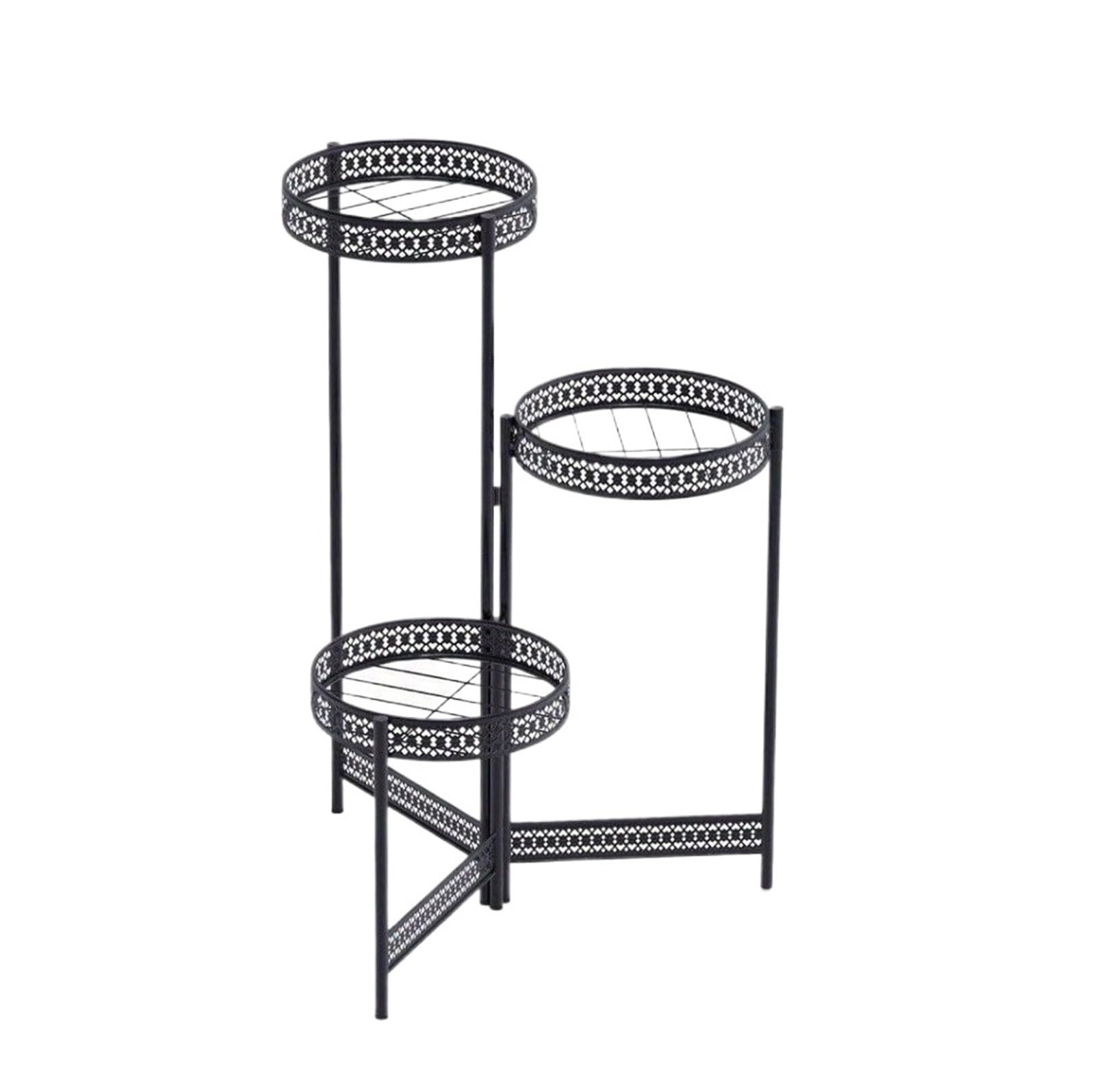 LINYpA66 Plant Stand Indoor Plant Stand Garden Planter Metal Flower Pot Display Rack Corner Shelving Indoor Outdoor