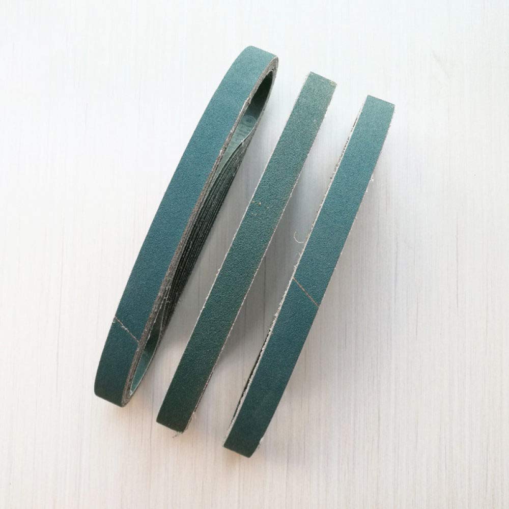 Schleifbänder, 5 Stück, 25 x 762 mm, geschmolzenes Zirkonoxid-Aluminiumoxid for Metall, Körnung 60–180(P60 80 100 120 180)