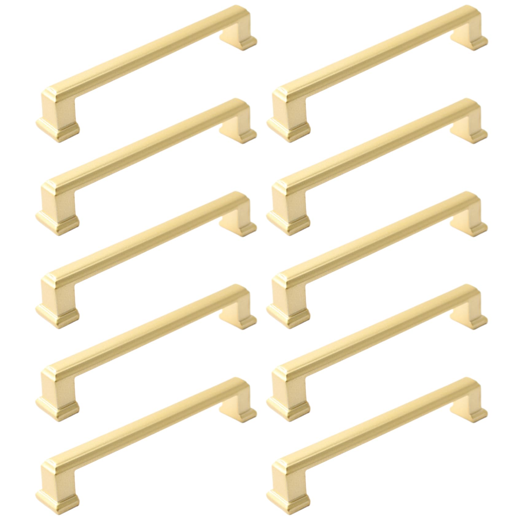 Tiradores de cajones dorados de 5 pulgadas con tornillos para renovar muebles viejos fácilmente