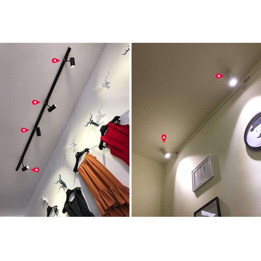 Faretti da soffitto a LED con palo Lungo montati in Superficie, faretti Regolabili, Illuminazione a Binario per Appendere Abiti, Illuminazione a Pannello antiabbagliamento COB Commerciale, Access