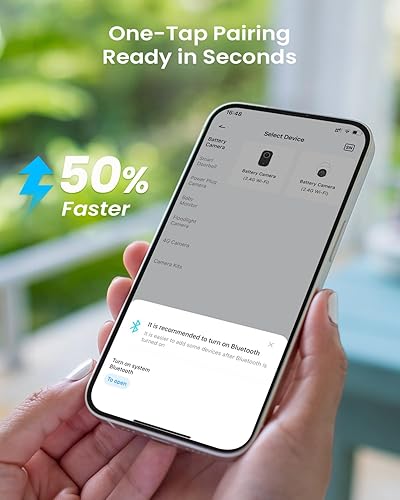 Miniatura 8 de ieGeek Paquete de 2 cámaras de seguridad solar S5 inalámbricas para exteriores, cámara WiFi de 2K 3MP con panel solar extraíble, inclinación