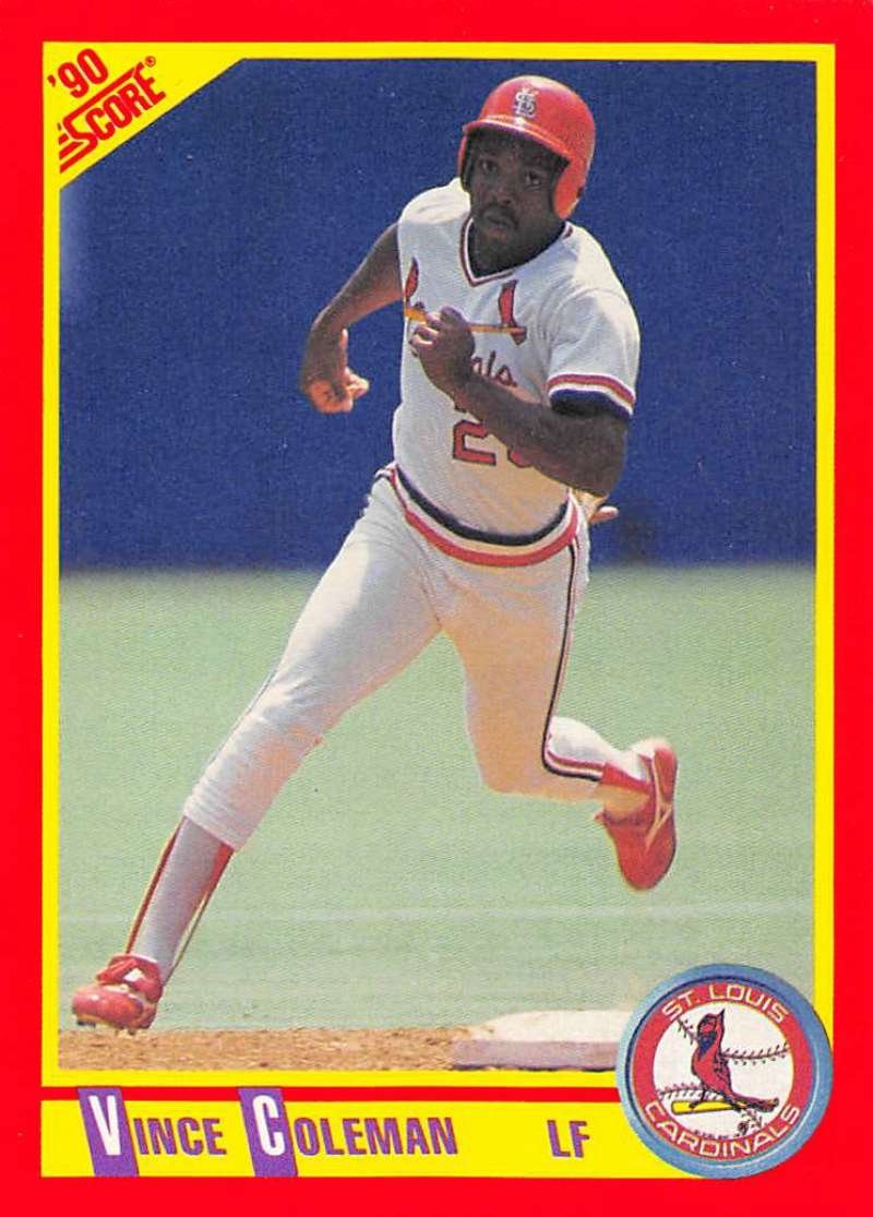 Amazon.com: 1990 Score Baseball #260 Vince Coleman St. Louis