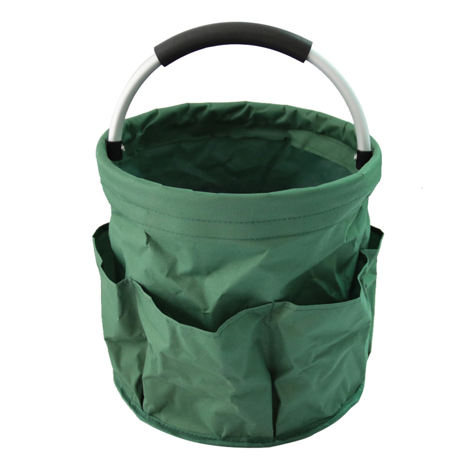 Organizer per attrezzi con manico, borsa per la pulizia, organizer multifunzionale per la pulizia, per giardino, pesca, picnic, lavaggio (verde)
