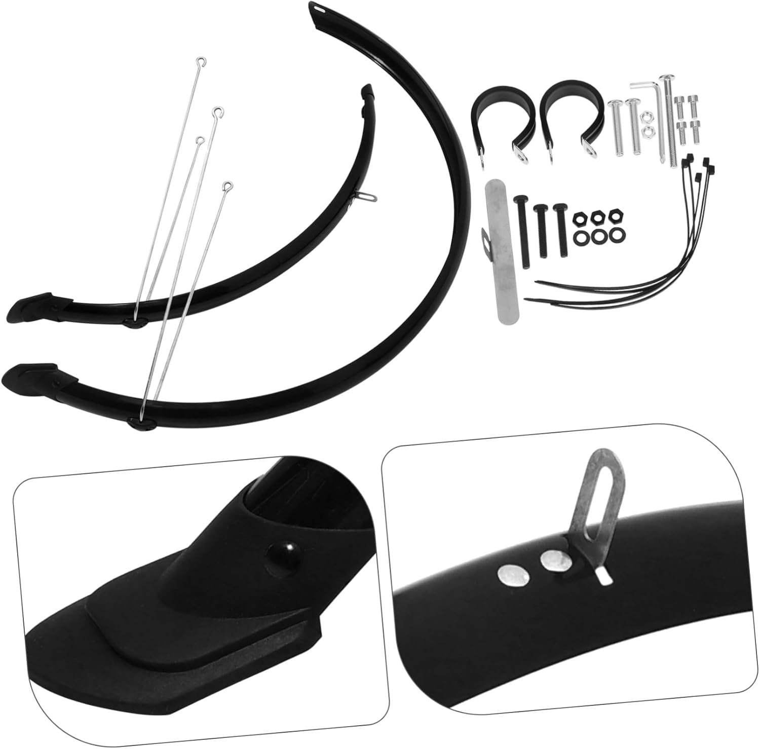 YARNOW 1set Sturdy Mountain Bike Mud Guards Front Rear Mudguards for Road to Install Protective Accessories for Off-Road Cycling