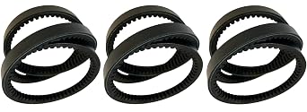 Bulk 3-Pack of Classical Wrapped RMA Grade AX Section V-Belts, AX35 Belts, 1/2" Width, 5/16" Height, 37" Circumference