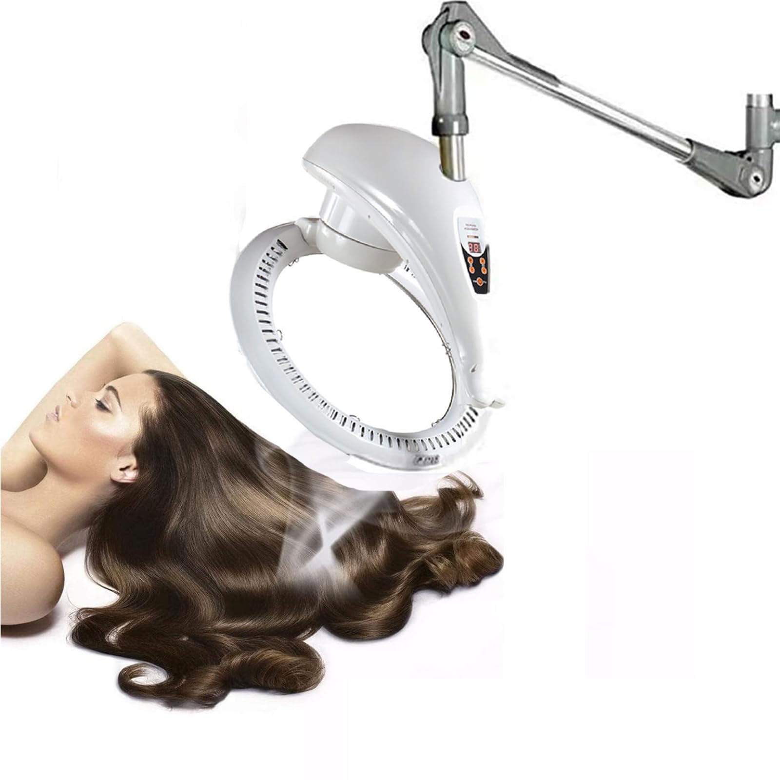 Orbiting Wall Mount Hair Dryer 950W Professional Salon Hair Spa Color Processor Plate Heater Salon Barber System Hood