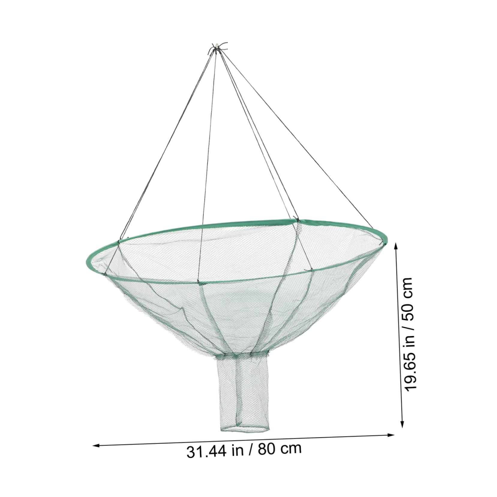 ibasenice Red Pescador Plegable de Poliéster, Trampa de Pesca Multiuso para Camarones y Cangrejos, Ligera, Accesorios de Pesca para Río Varios Estilos