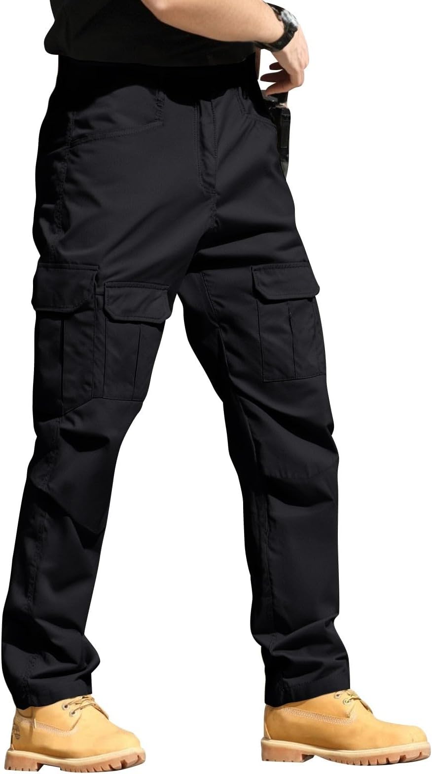 Men's Tactical Cargo Pants Lightweight Waterproof Quick Dry Outdoor Hiking Work Pants with Multi Pockets