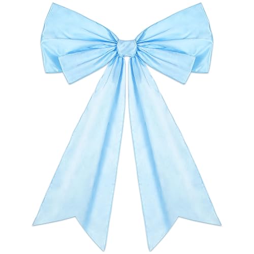 1 Pcs Large Blue Coquette Bow for Backdrop 27.6 x