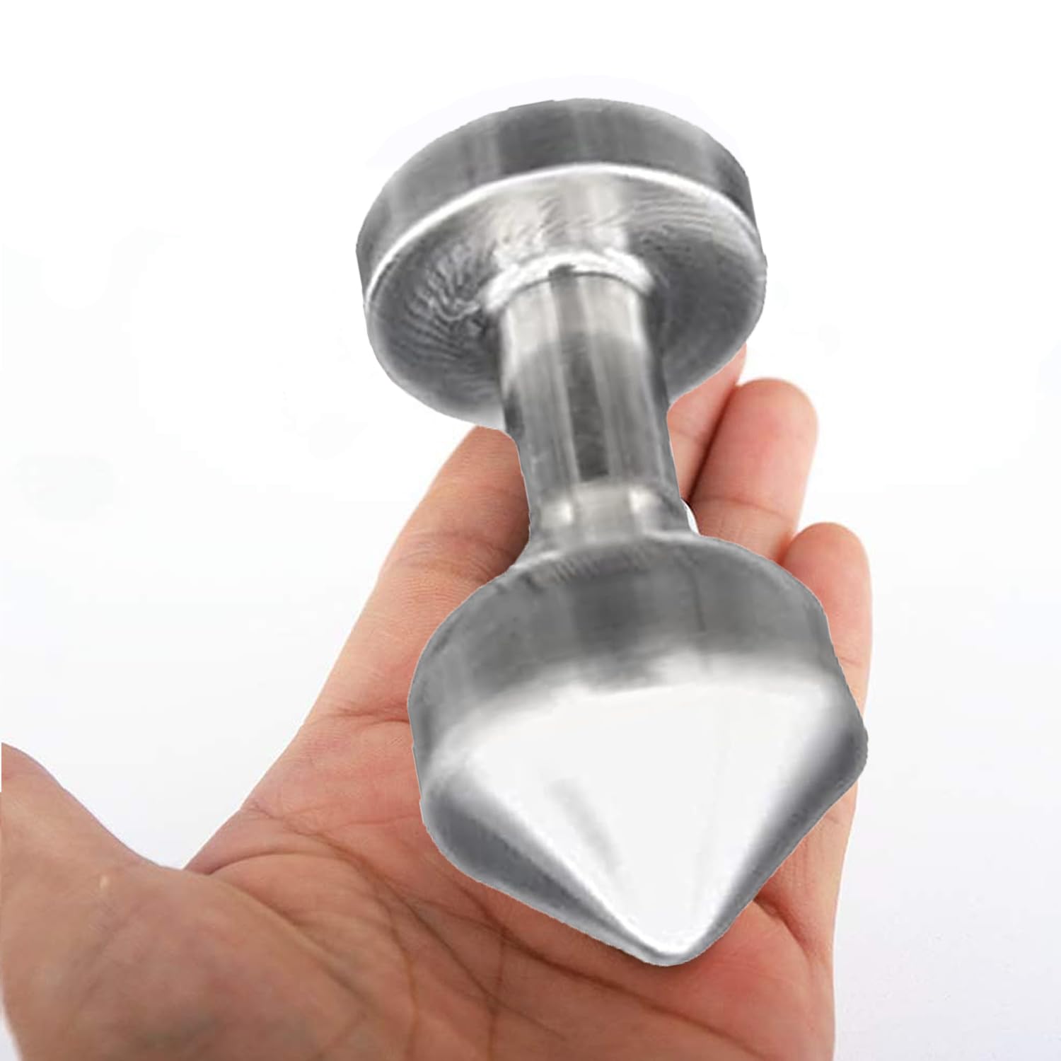 MFMYEE Großer Analplug Massiv - 655 g massiver Edelstahl Big Metal Butt Plug, Hochleistungs-Analkugeln, Analtrainer, Analdilatator, Trainings-Sexspielzeug, Keuschheitsspiele für Erwachsene für Männer