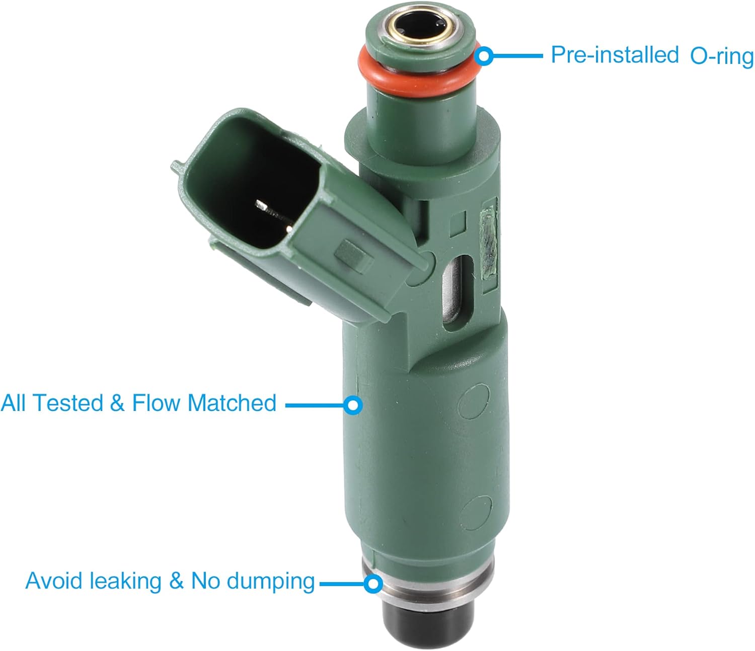 X AUTOHAUX 4pcs 23250-22040 Car Fuel Injector for Toyota Celica 2000-2005 for Toyota Corolla 1999-2006 for Toyota Matrix 2003-2006 1.8L