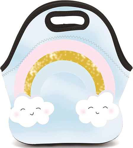 Bolsa de almuerzo de neopreno reutilizable con aislamiento, para la escuela, la oficina, al aire libre, térmica, transporte térmico, lonchera